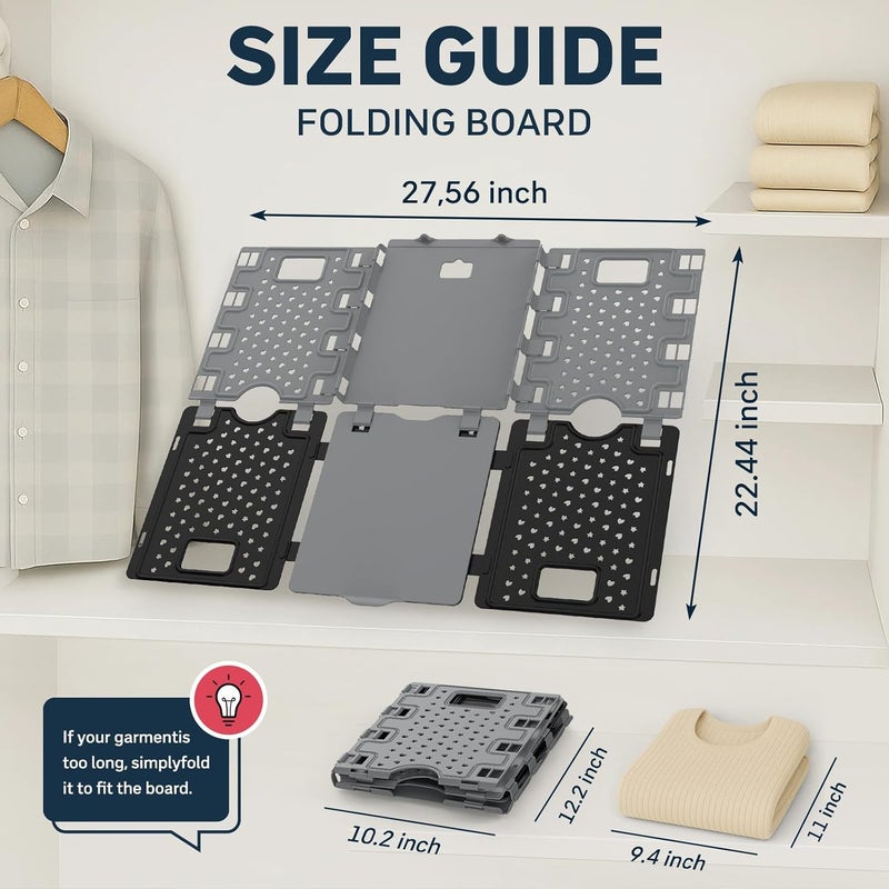 BOXLEGEND Shirt Folder Board for Clothes Storage, Tshirt Organizer in Closet Organizers, Laundry Folding Board Designed Suitable for Thin T-Shirts as Well as Thick Autumn and Winter Clothes - Image 5